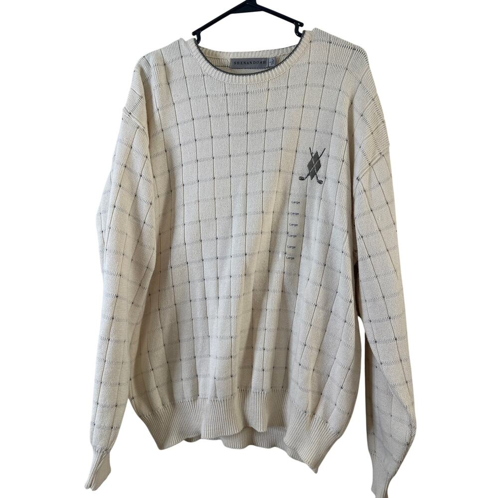 Shenandoah crewneck golf sweater L 7